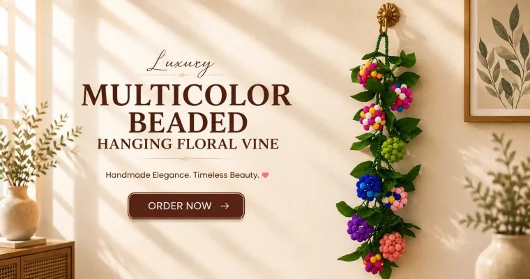Multicolor Beaded Hanging Floral Vine